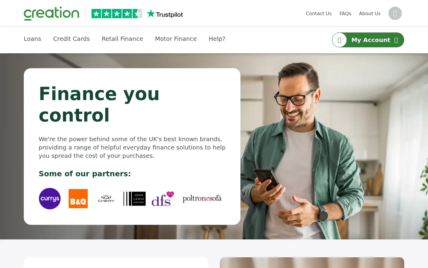 Screenshot of creation.co.uk