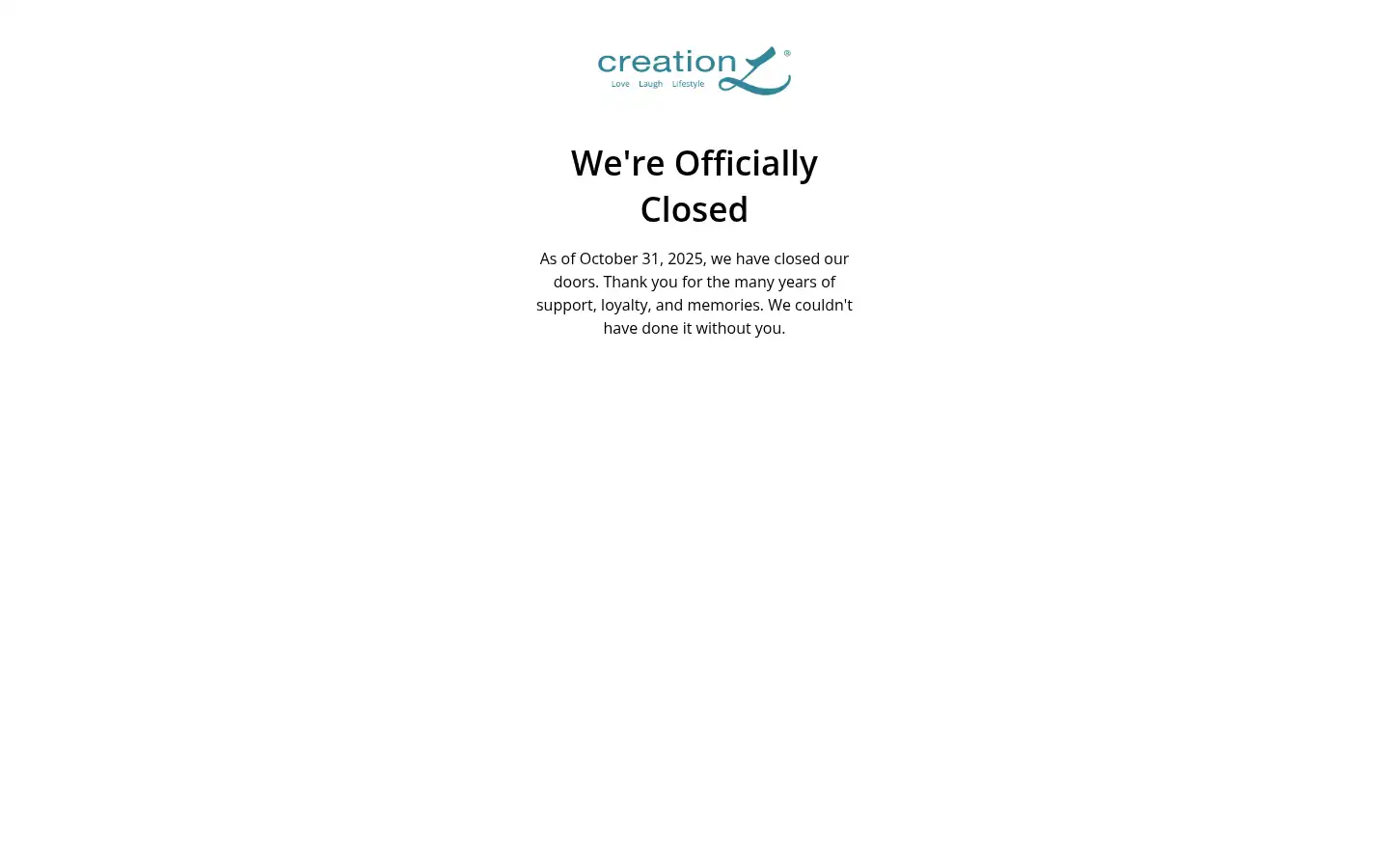 Screenshot of creationl.com