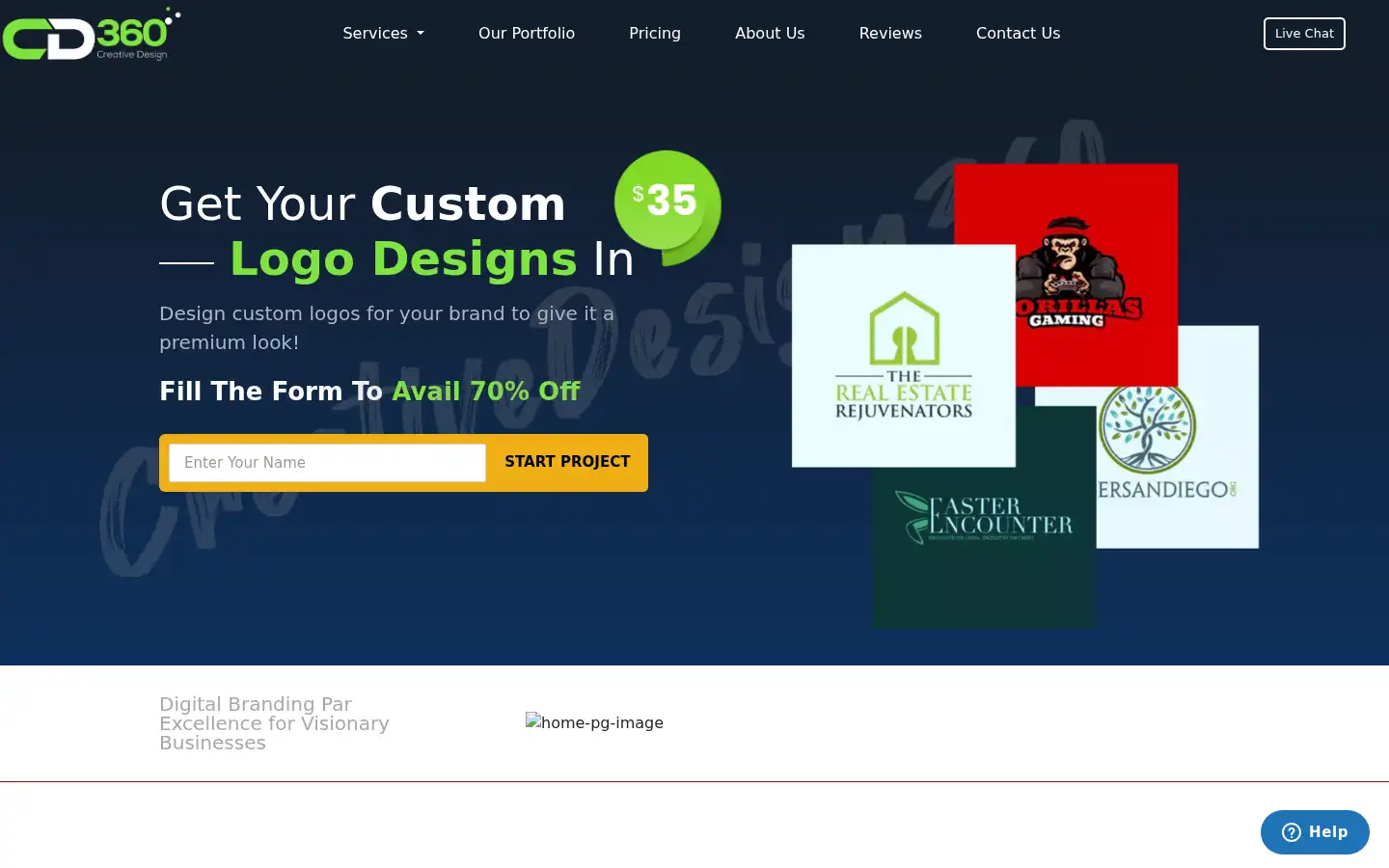Screenshot of creativedesign360.com