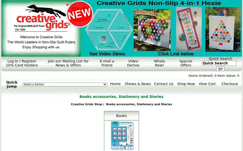 Screenshot of creativegrids.com