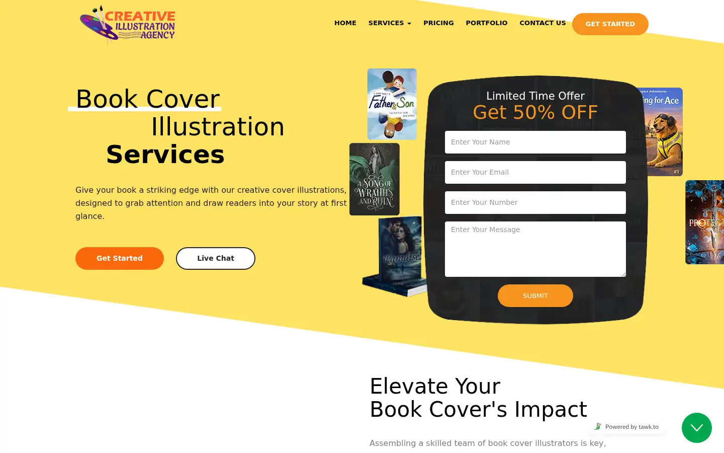 Screenshot of creativeillustrationagency.com