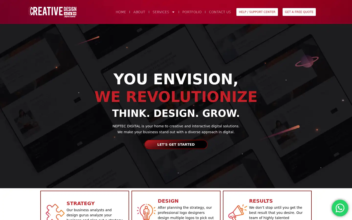 Screenshot of creativesdesignhubofficial.com
