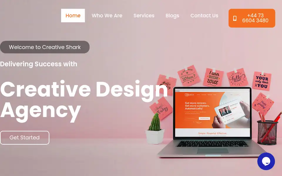 Screenshot of creativeshark.co.uk