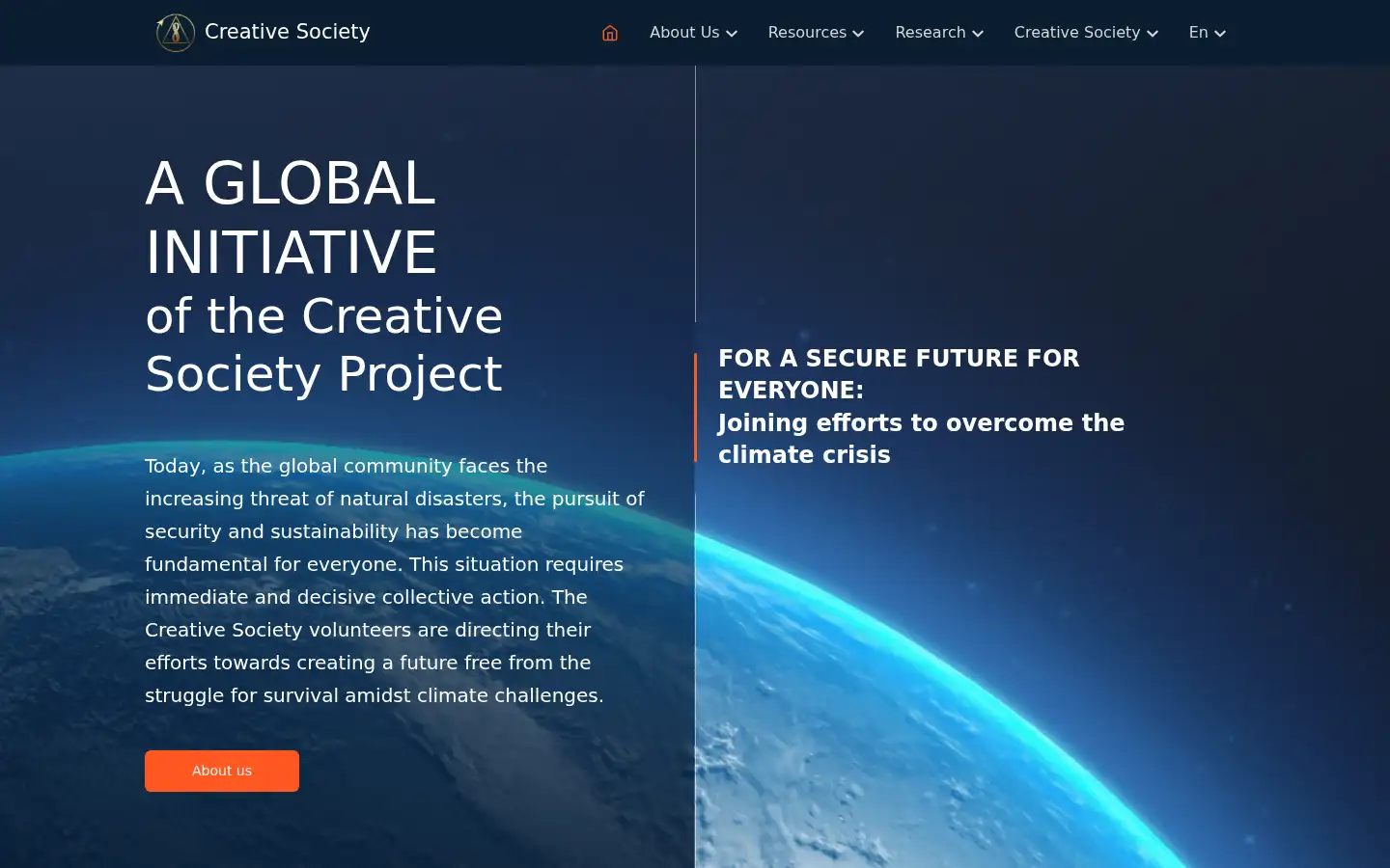 Screenshot of creativesociety.com