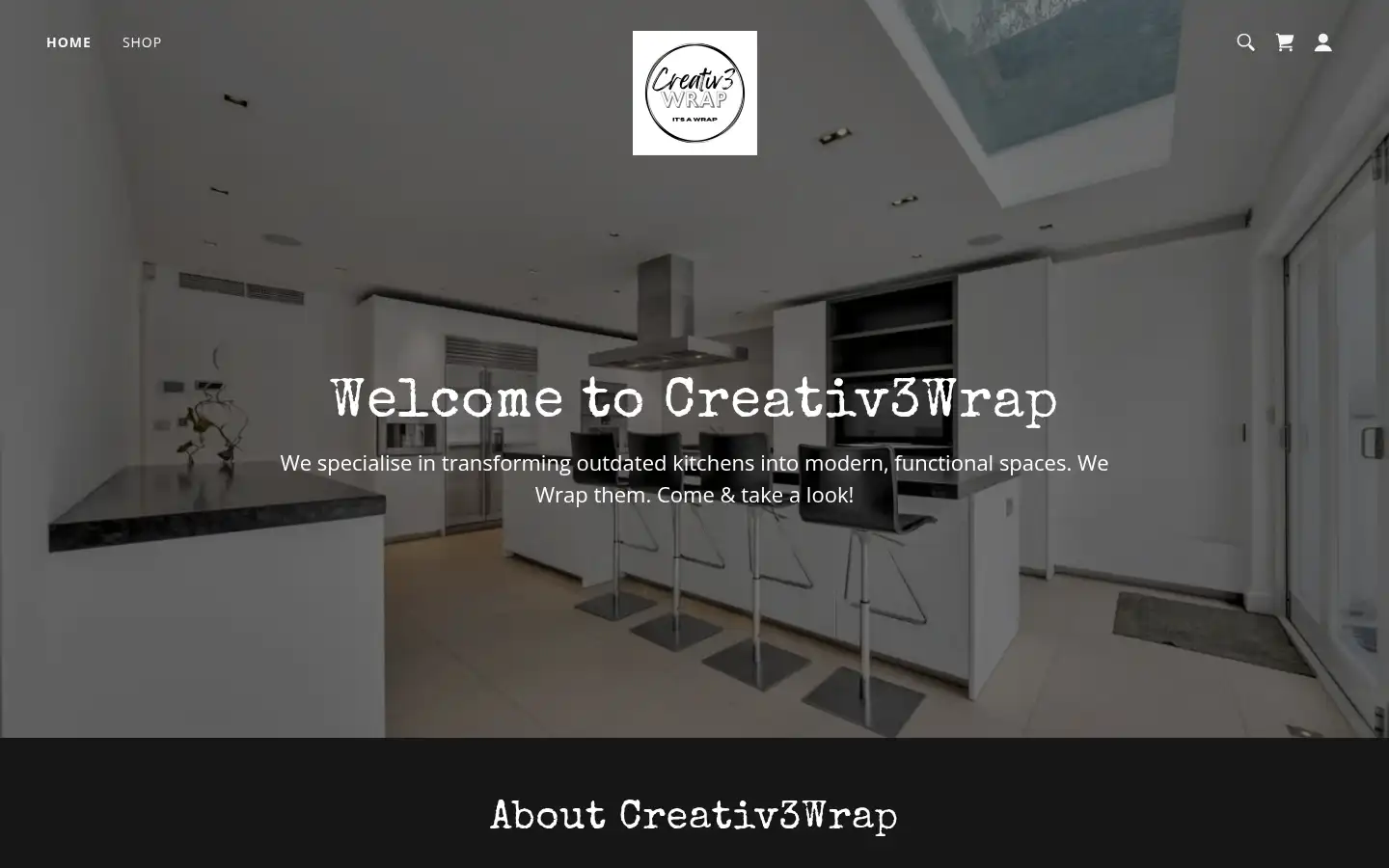 Screenshot of creativewrap.co.uk