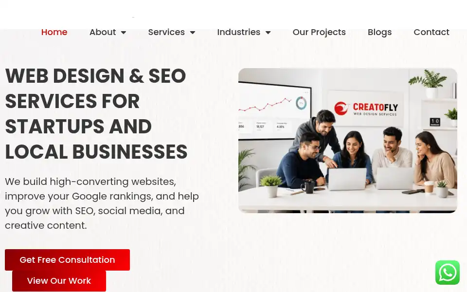 Screenshot of creatofly.com