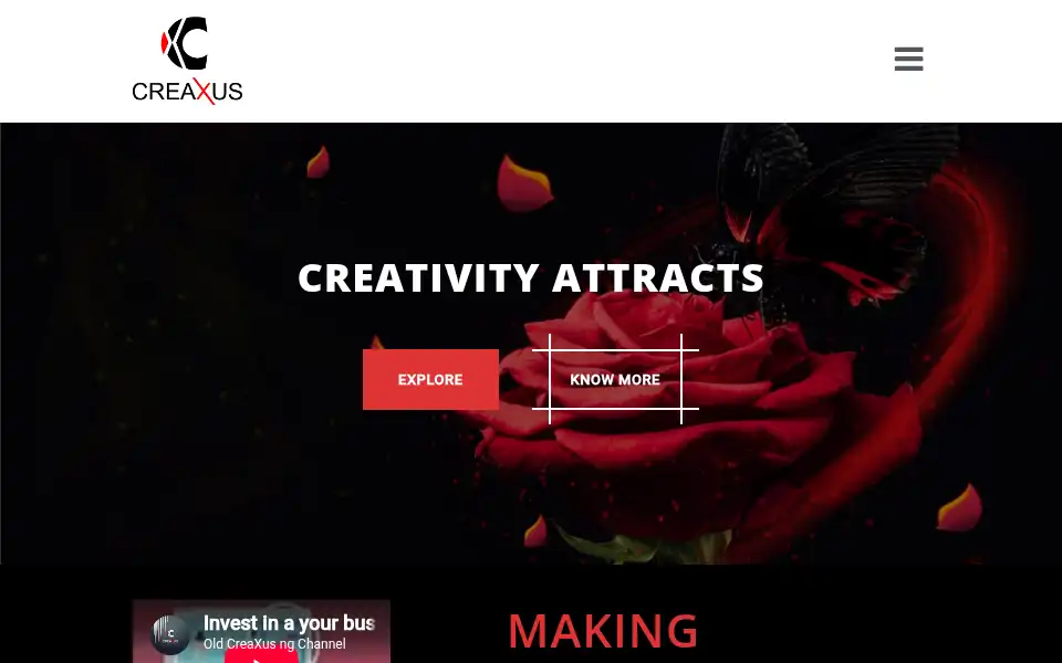 Screenshot of creaxus.com.ng