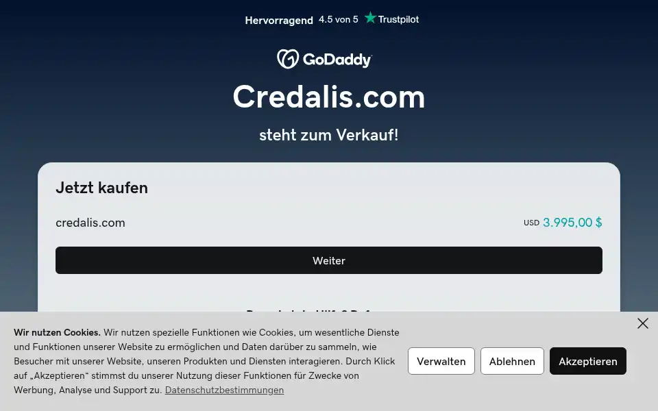 Screenshot of credalis.com