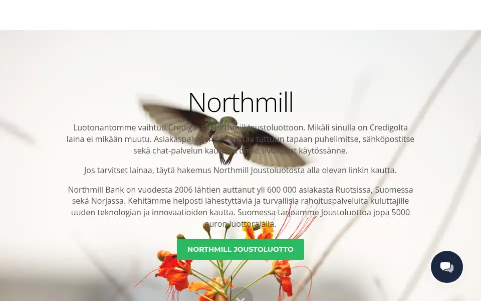 Screenshot of credigo.fi