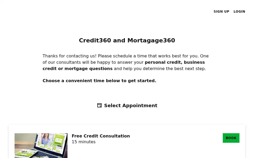 Screenshot of credit360.biz