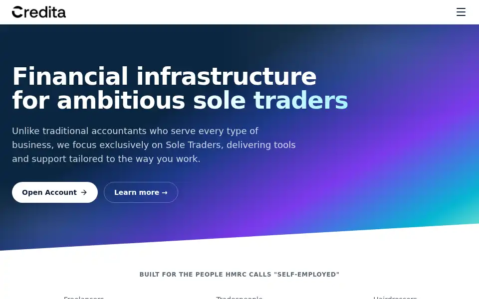 Screenshot of credita.co.uk