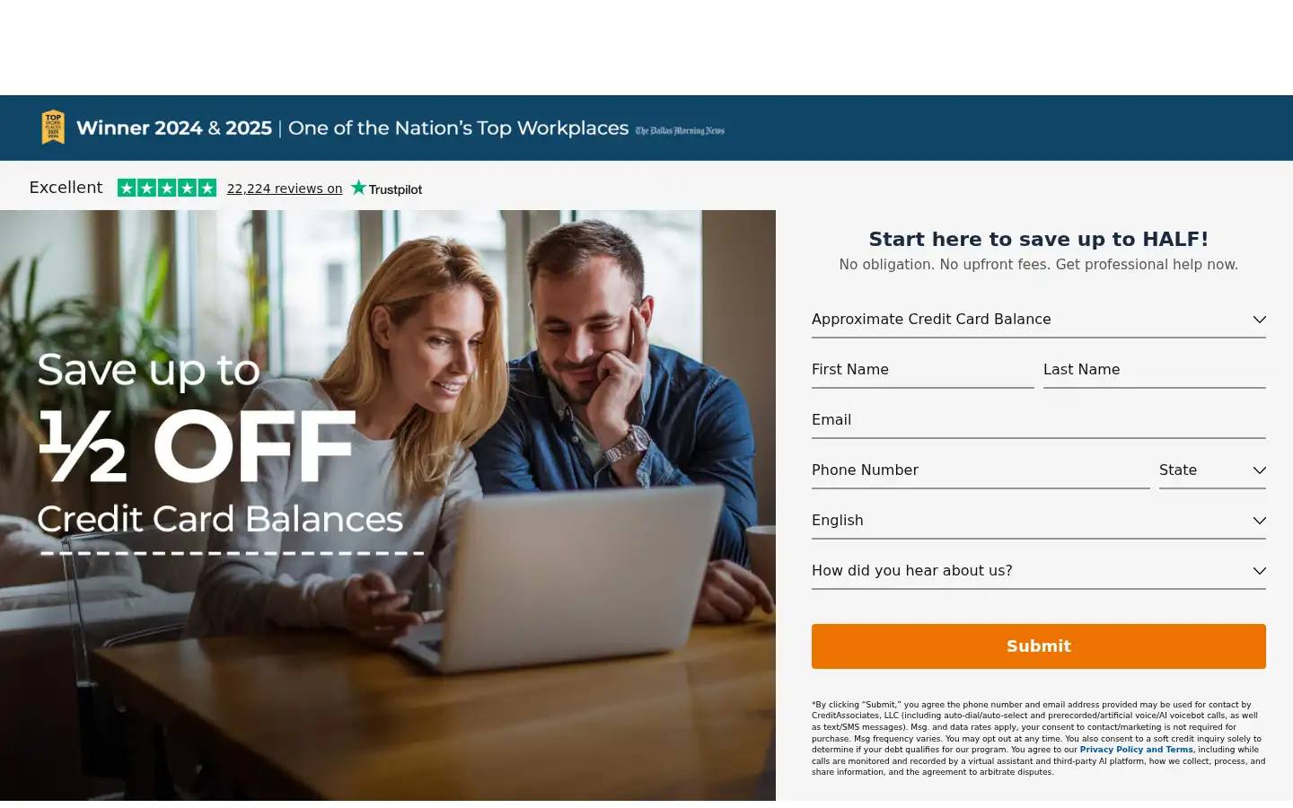 Screenshot of creditassociates.com