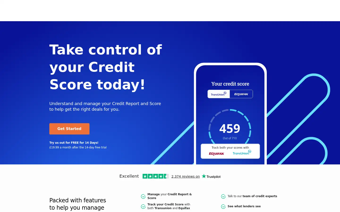 Screenshot of creditengine.co.uk