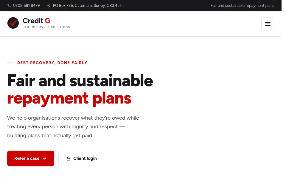 Screenshot of creditg.com