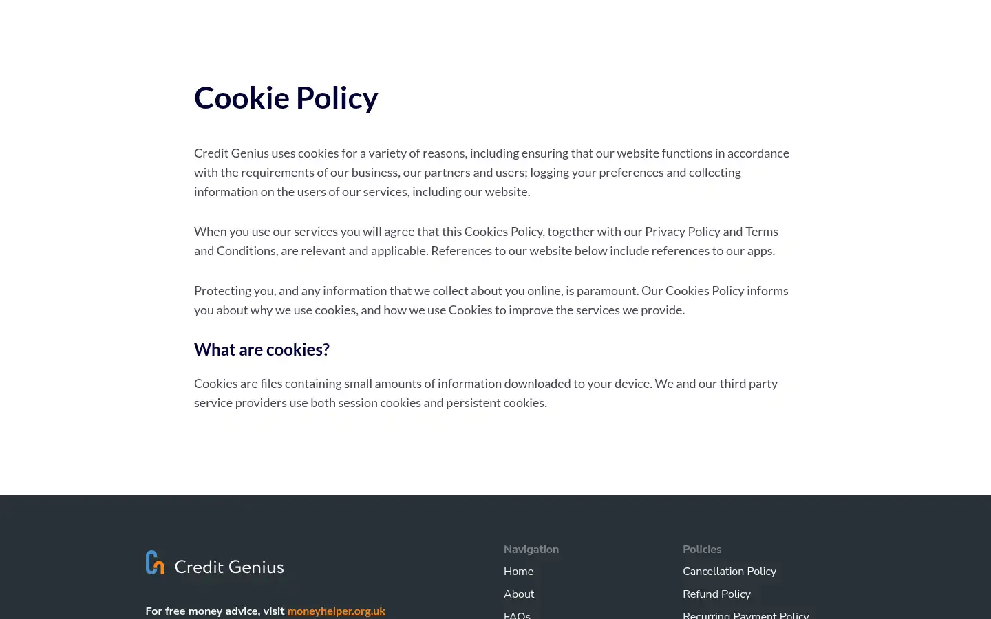 Screenshot of creditgenius.co.uk