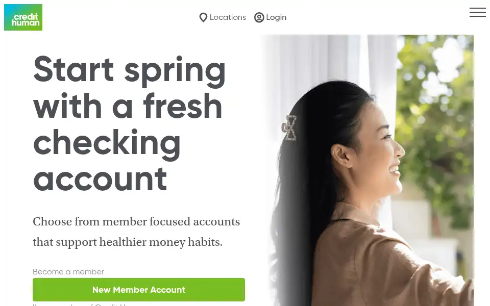 Screenshot of credithuman.com