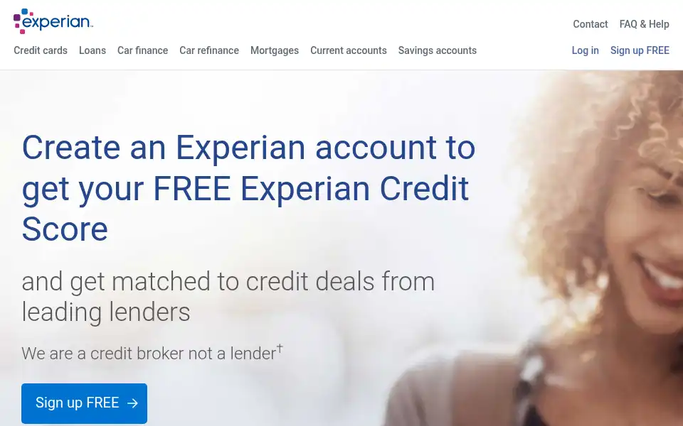 Screenshot of creditmatcher.experian.co.uk