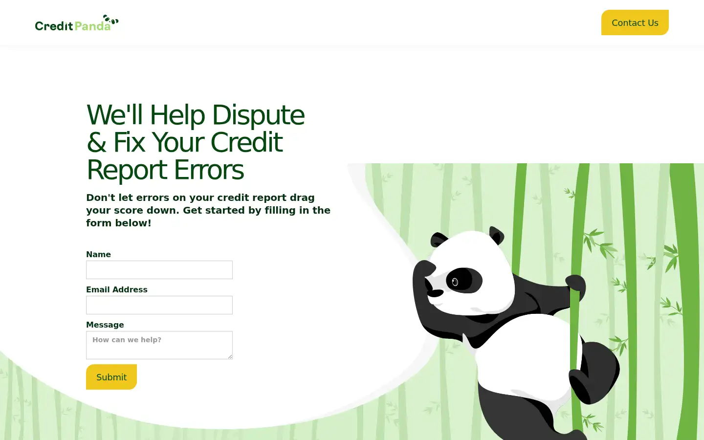Screenshot of creditpanda.com