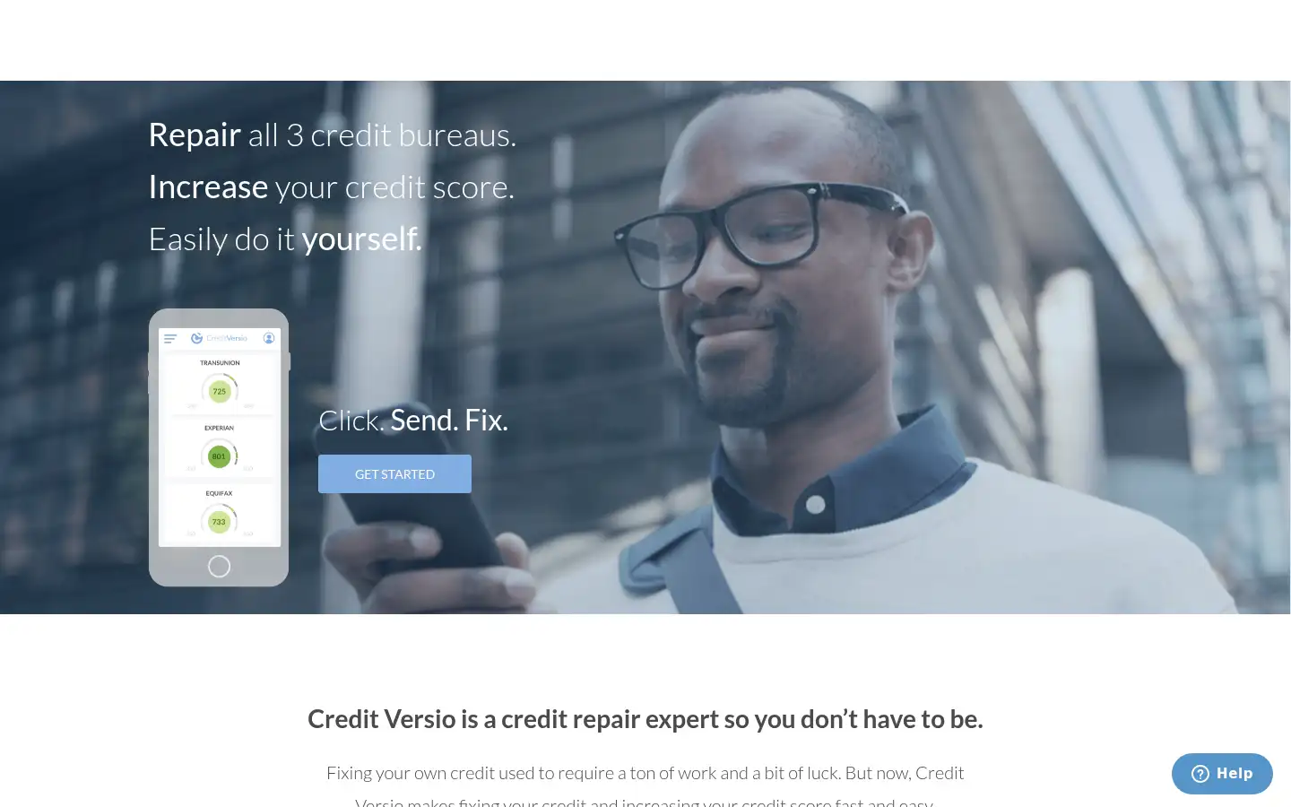 Screenshot of creditversio.com