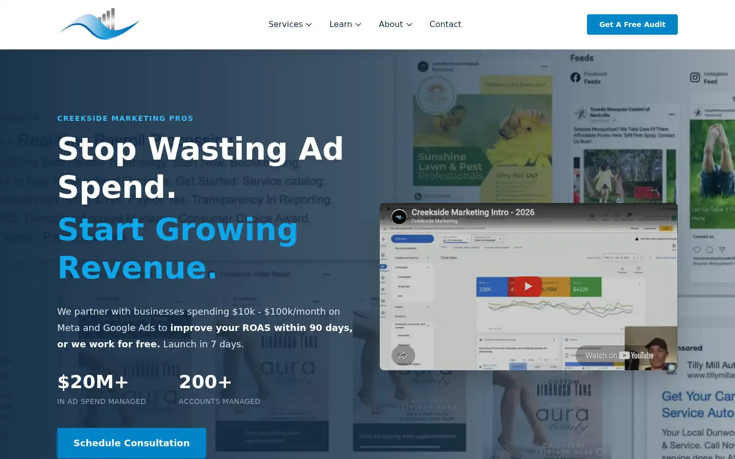 Screenshot of creeksidemarketingpros.com