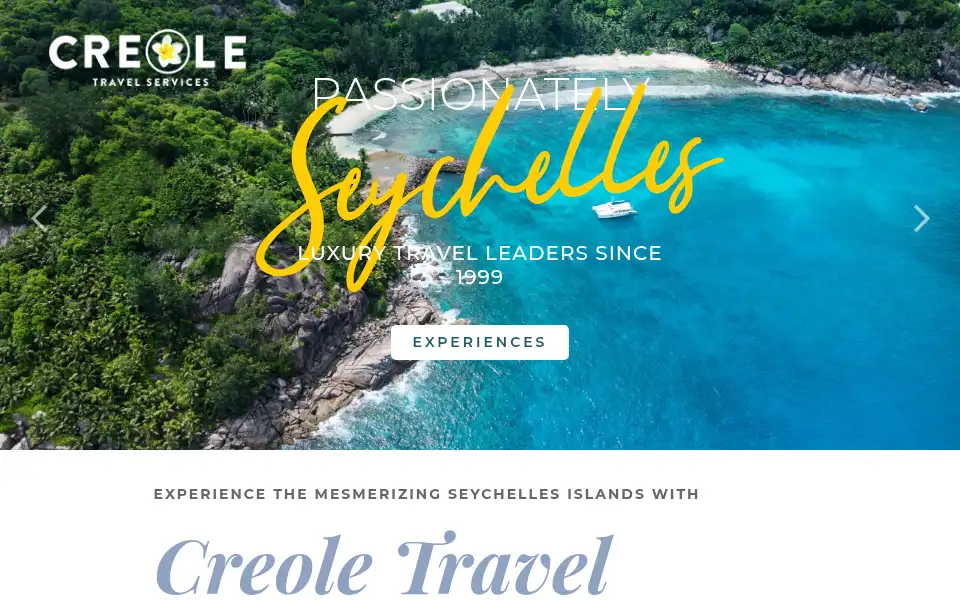 Screenshot of creoletravelservices.com