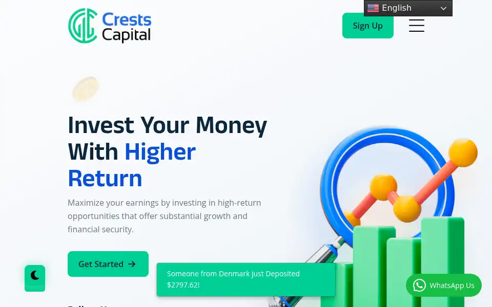 Screenshot of crestscapital.com
