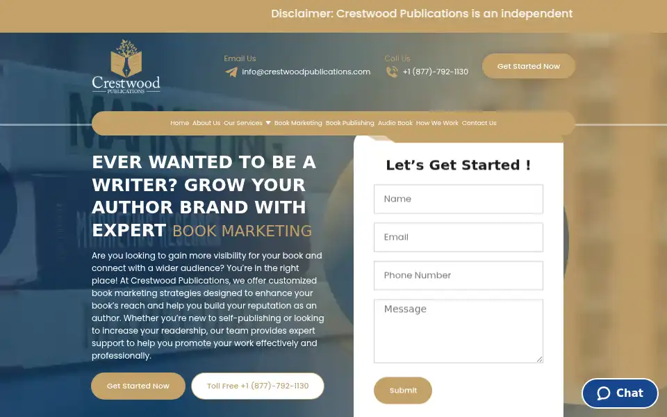 Screenshot of crestwoodpublications.com