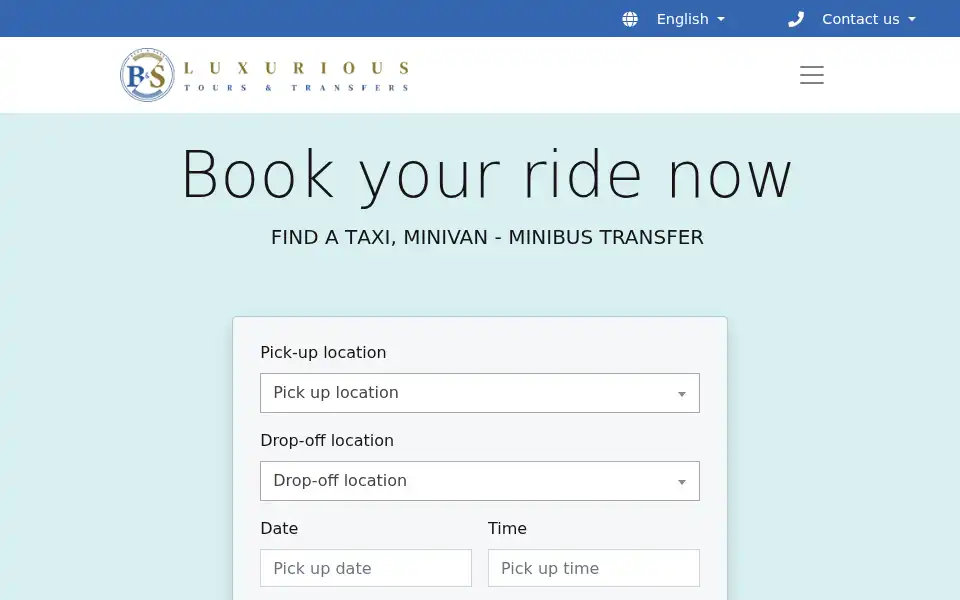 Screenshot of crete-taxi-service.com