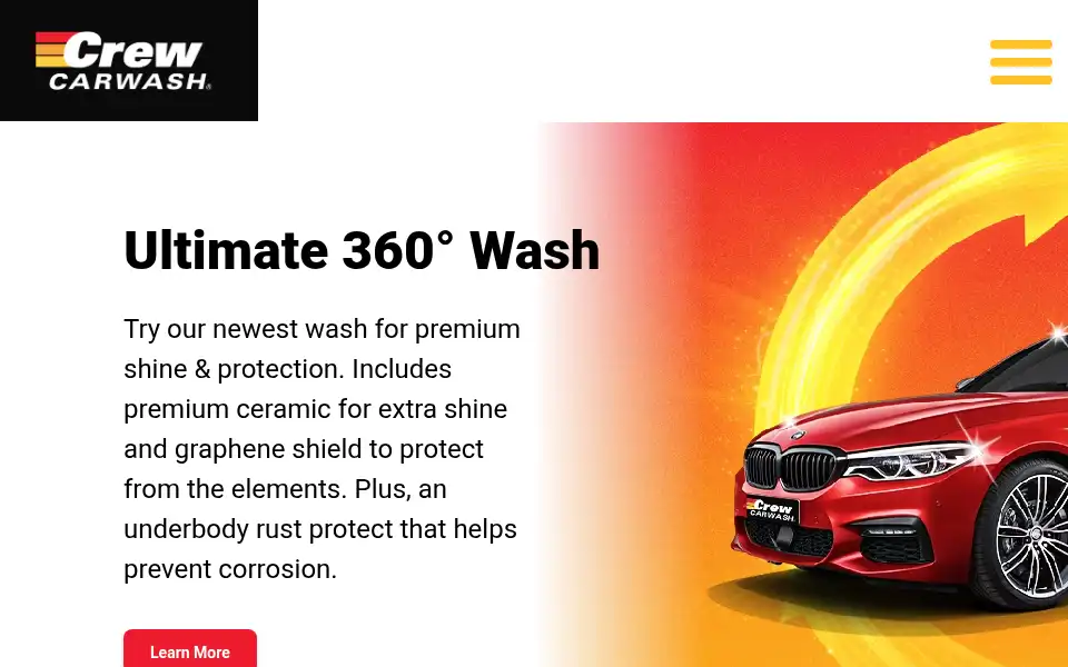 Screenshot of crewcarwash.com