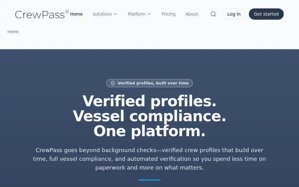 Screenshot of crewpass.co.uk