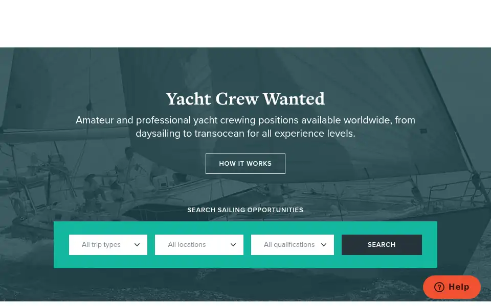 Screenshot of crewseekers.net