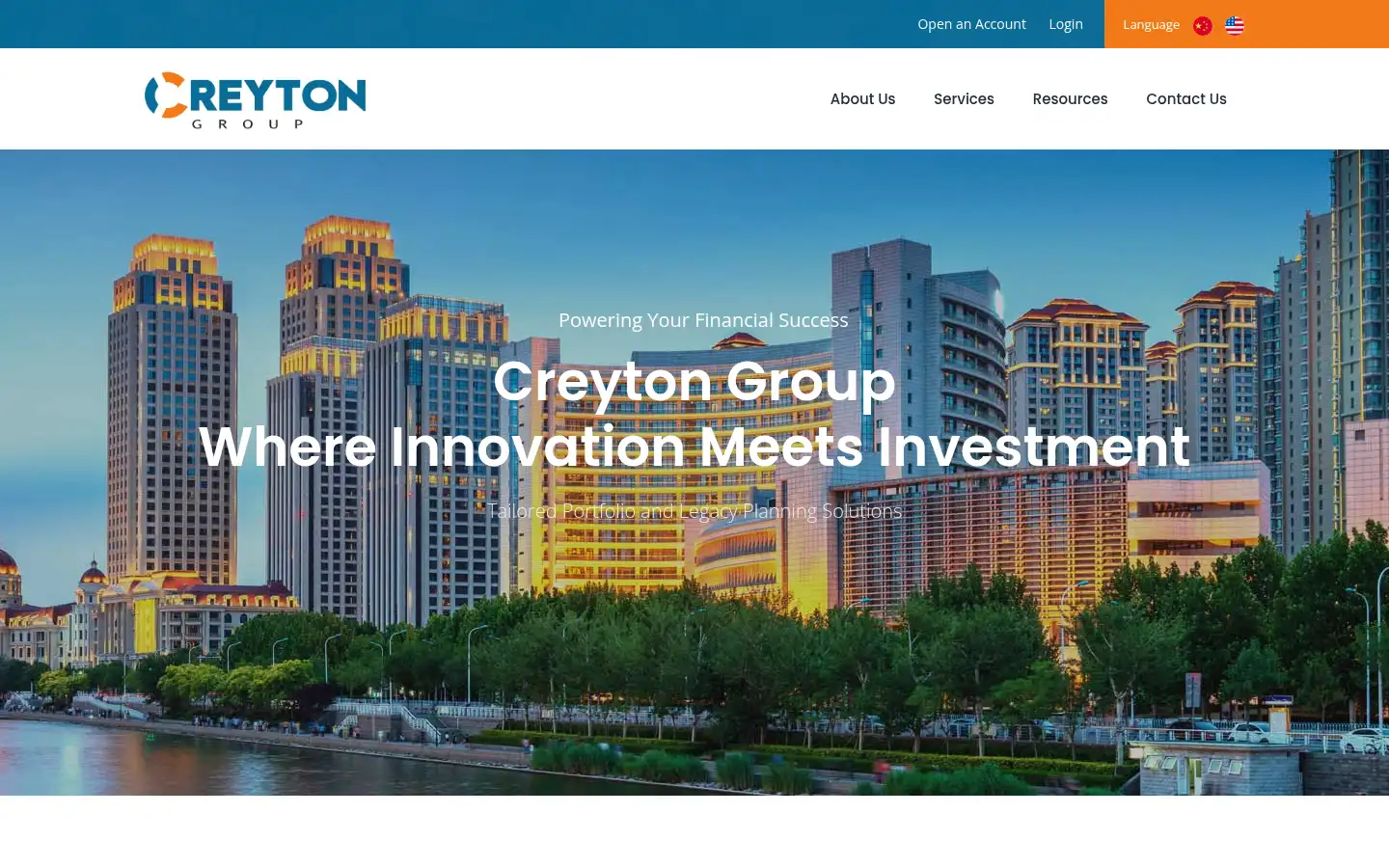 Screenshot of creygroup.com