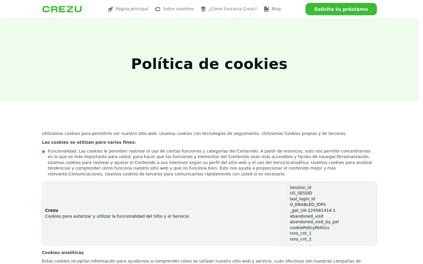 Screenshot of crezu.es