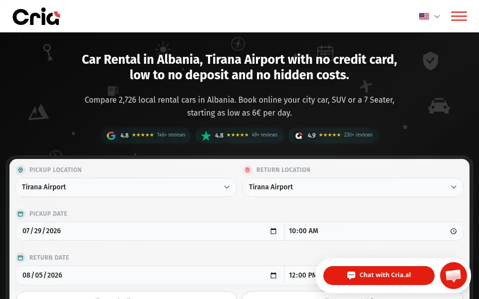 Screenshot of cria.al
