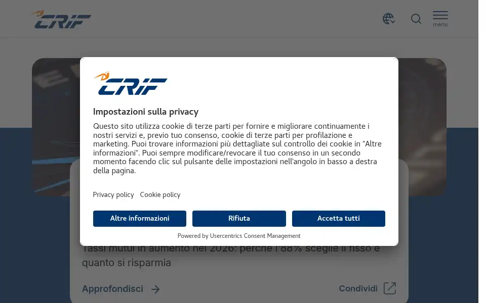 Screenshot of crif.it