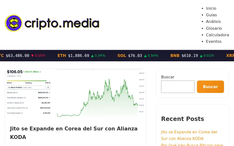 Screenshot of cripto.media