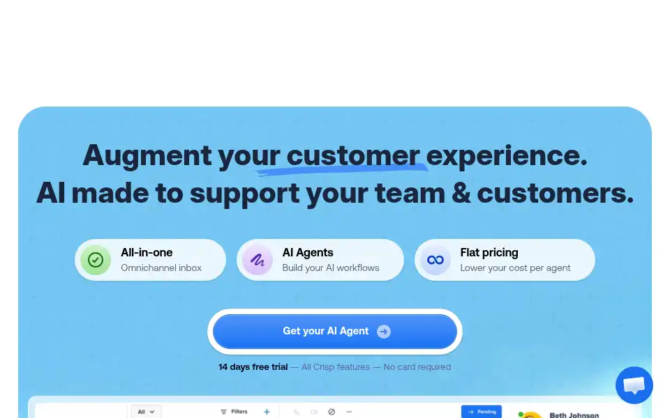 Screenshot of crisp.chat