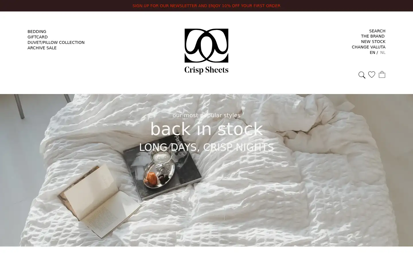 Screenshot of crispsheets.com