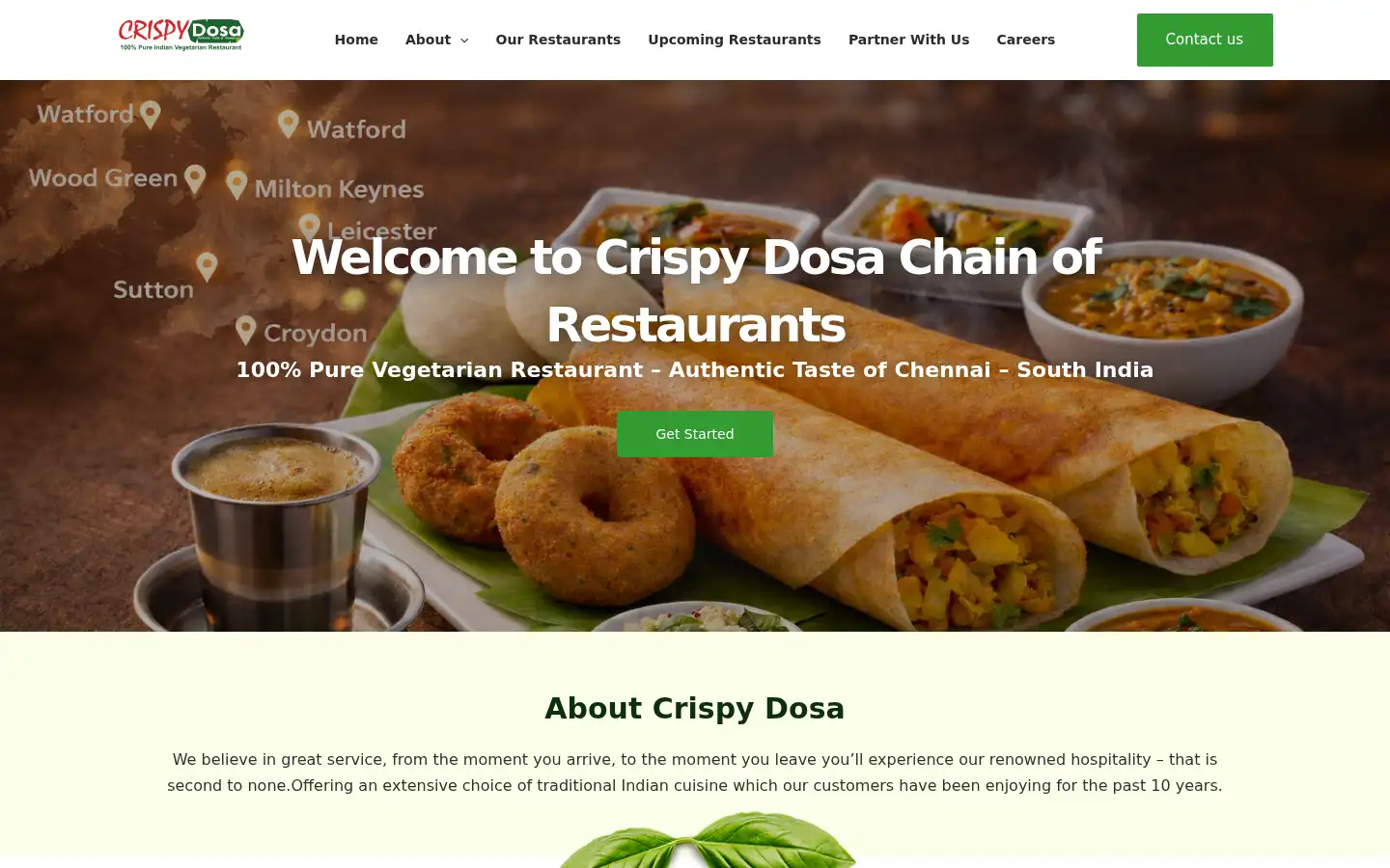 Screenshot of crispydosa.com