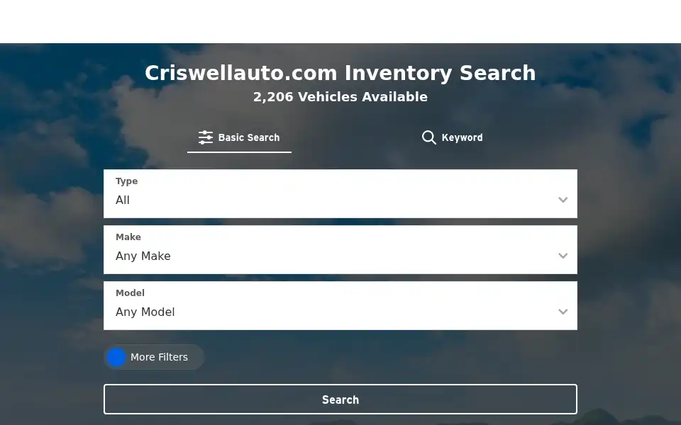 Screenshot of criswellauto.com