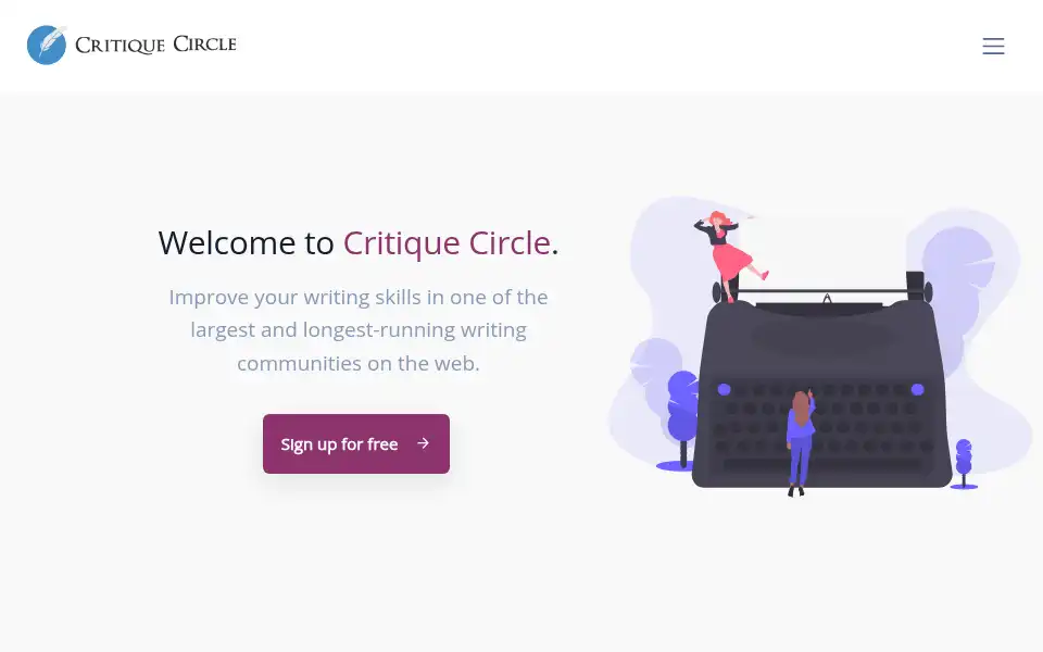 Screenshot of critiquecircle.com