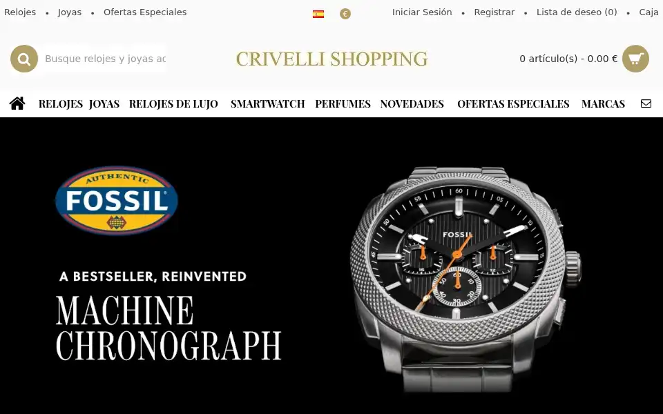 Screenshot of crivellishopping.es