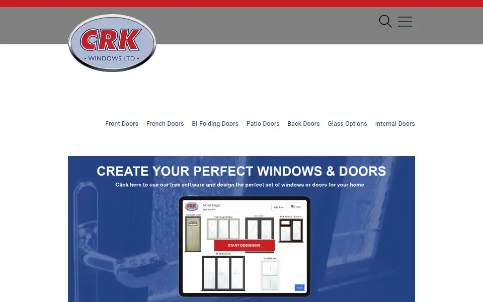 Screenshot of crkwindows.com