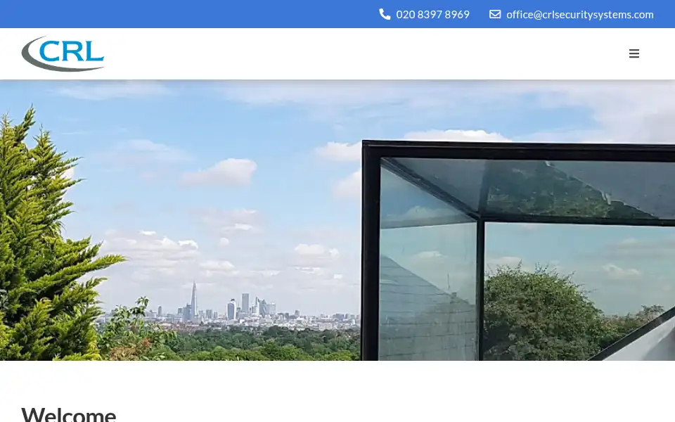Screenshot of crlsecuritysystems.com