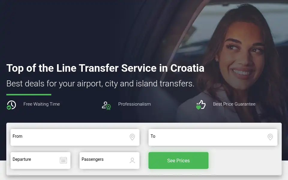 Screenshot of croatiatransfers.hr