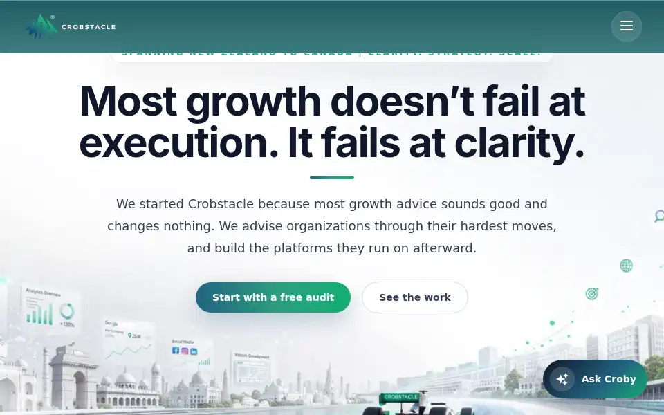 Screenshot of crobstacle.com