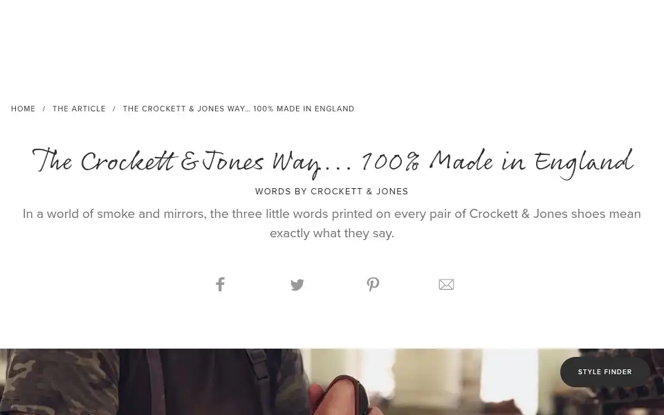 Screenshot of crockettandjones.com