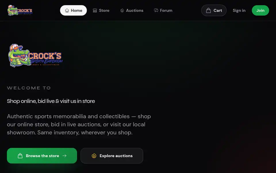 Screenshot of crockssports.com