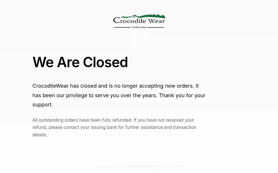 Screenshot of crocodilewear.com