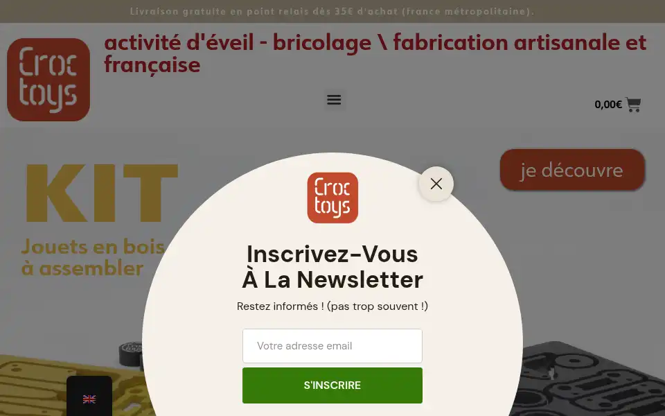 Screenshot of croctoys.com